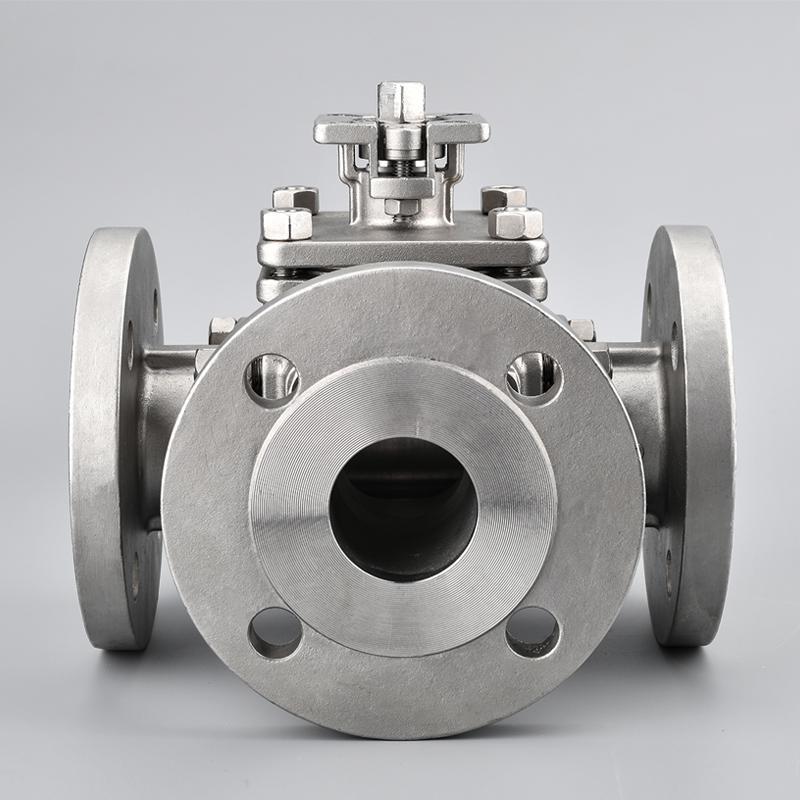 方型三通法蘭球閥